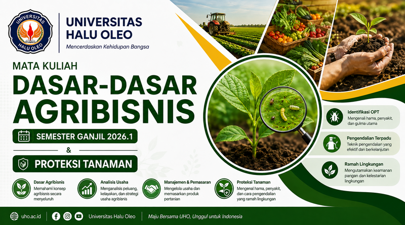 Mata Kuliah Dasar-Dasar Agribisnis Semester Ganjil 2026.1 –  Proteksi Tanaman